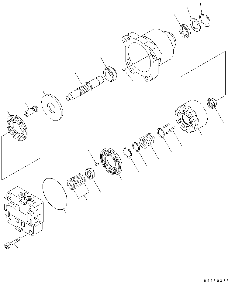 Электродвигатель в сборе 708-7W-00210 KOMATSU