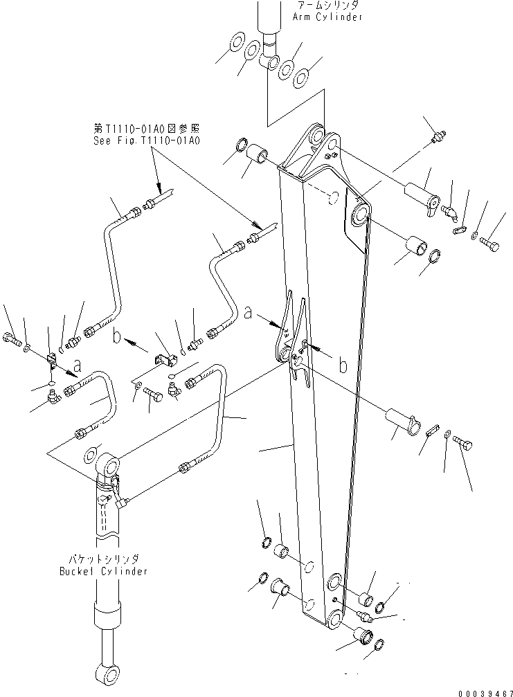 Рукоять в сборе 22B-943-0011 KOMATSU