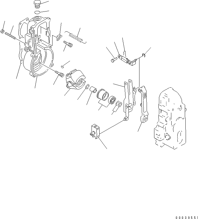 LEVER,TENSION DK154239-4020 KOMATSU