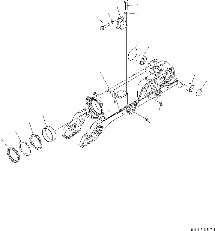 TRACK FRAME,L.H. 17M-30-51111 KOMATSU