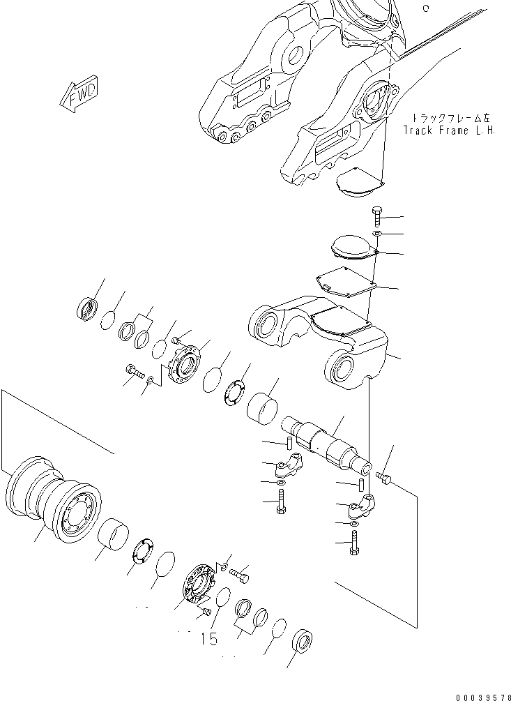 Кольцо 17A-30-15181 KOMATSU