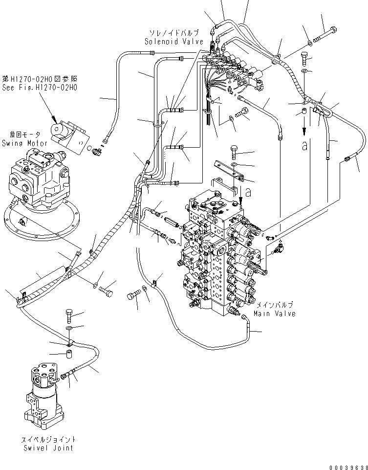 Шланг с торцевым уплотнением 02764-00207 KOMATSU