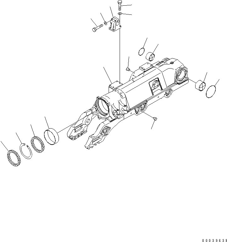 TRACK FRAME,R.H. 17M-30-51121 KOMATSU