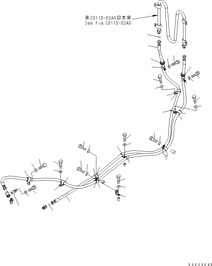 Шланг 418-14-31240 KOMATSU