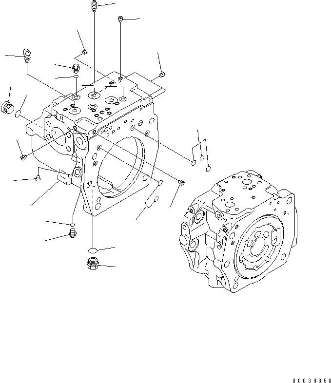 CASE, REAR 708-2H-04680 KOMATSU