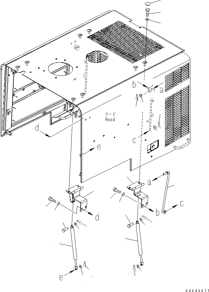 Cylinder, Gas 423-54-37580 KOMATSU