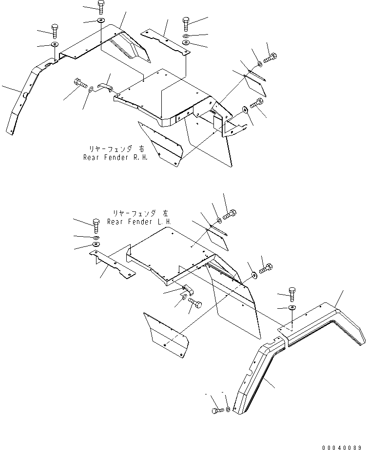 COVER,FRONT R.H. 423-54-34541 KOMATSU