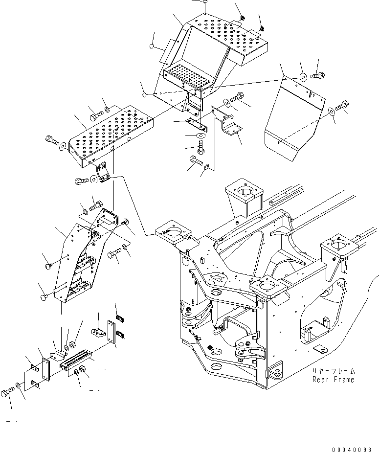 FLOOR,R.H. 423-54-44840 KOMATSU