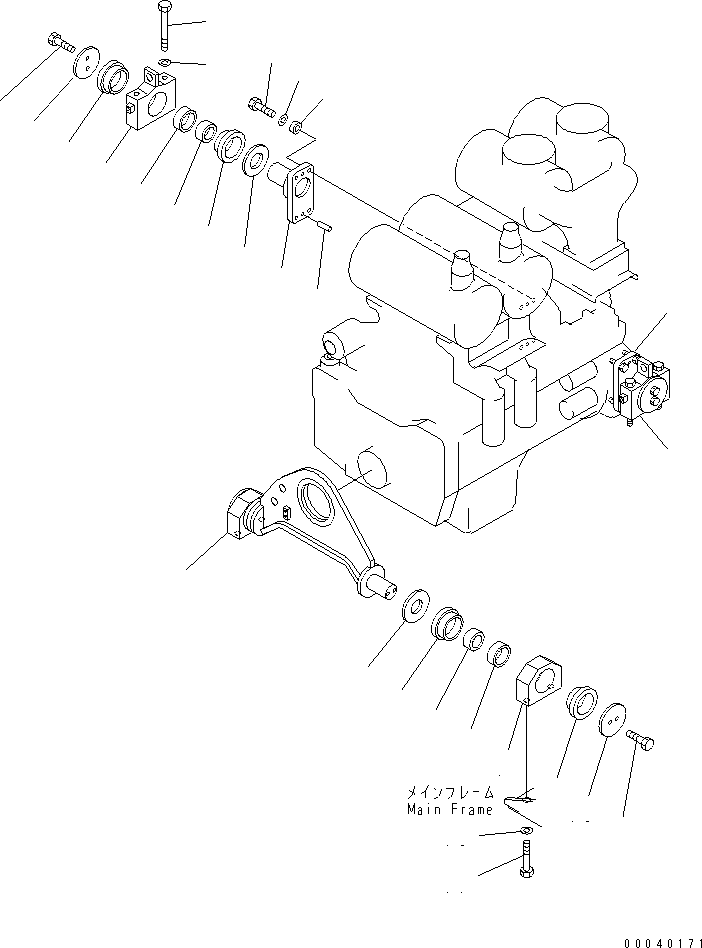 Кронштейн 198-01-51141 KOMATSU