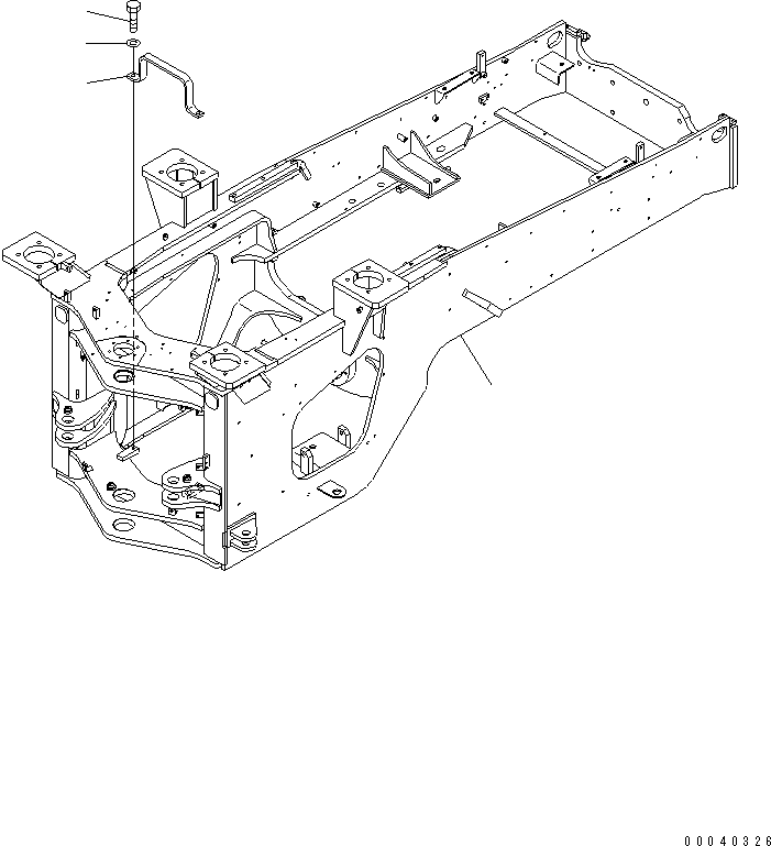 Задняя рама 423-Z90-5113 KOMATSU