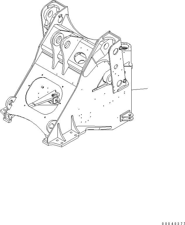FRAME, FRONT 424-S35-4380 KOMATSU