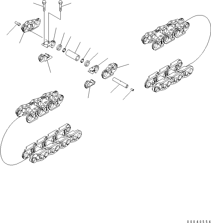 Track Link Assembly 154-32-00650 KOMATSU