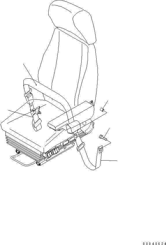Seat Belt Kit 421-57-31130 KOMATSU