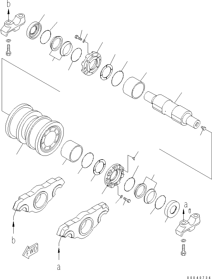 Ролик 198-30-45321 KOMATSU
