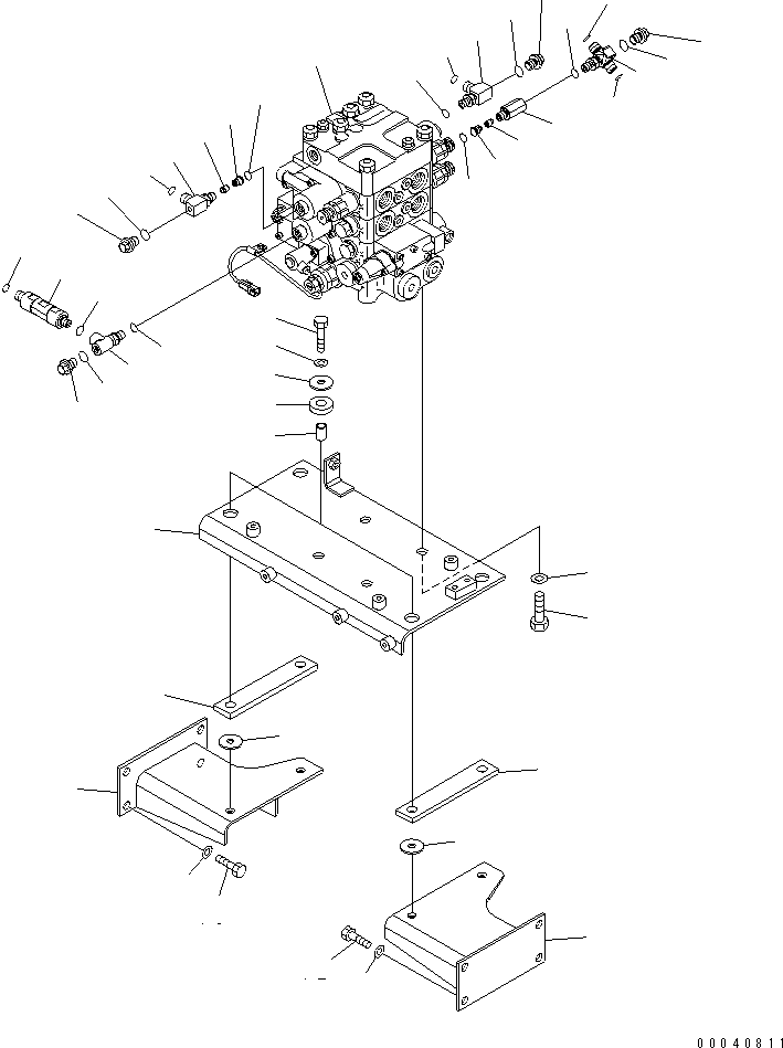 Клапан в сборе 423-62-43640 KOMATSU