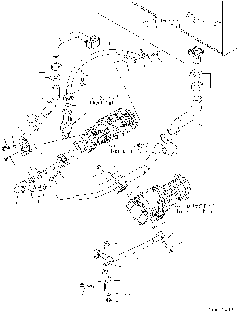 Шланг 07098-01009 KOMATSU