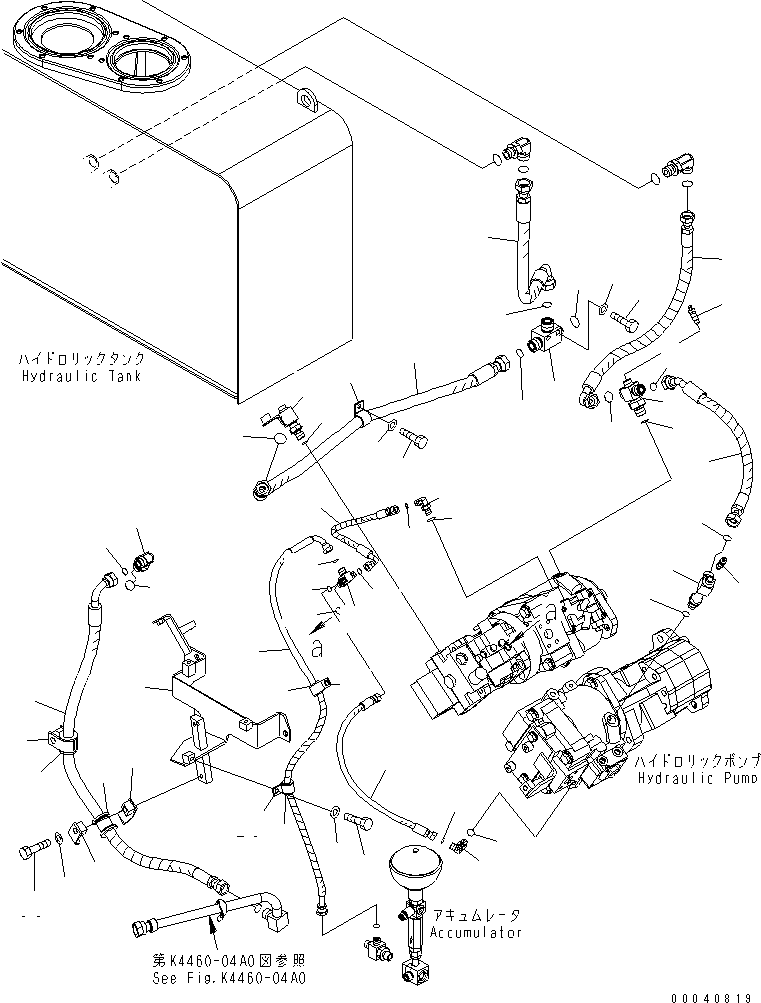 Шланг с торцевым уплотнением 02763-006A6 KOMATSU