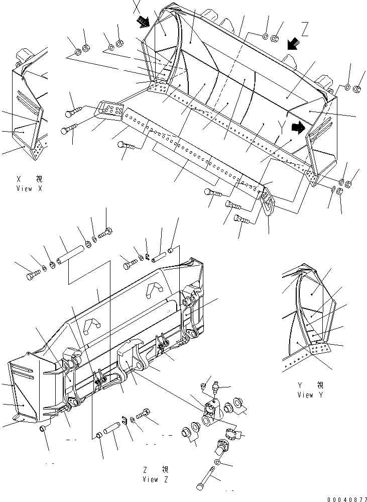 BLADE (WELDED) 198-72-65320 KOMATSU