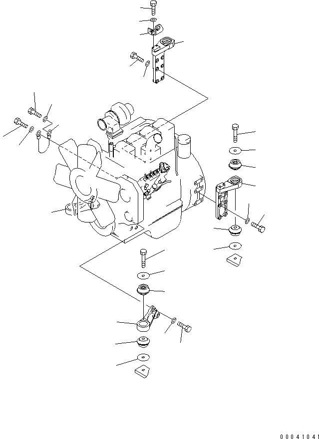 Амортизирующая подушка 124-01-51450 KOMATSU