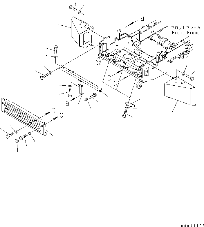 BUMPER,L.H. 56C-46-11422 KOMATSU