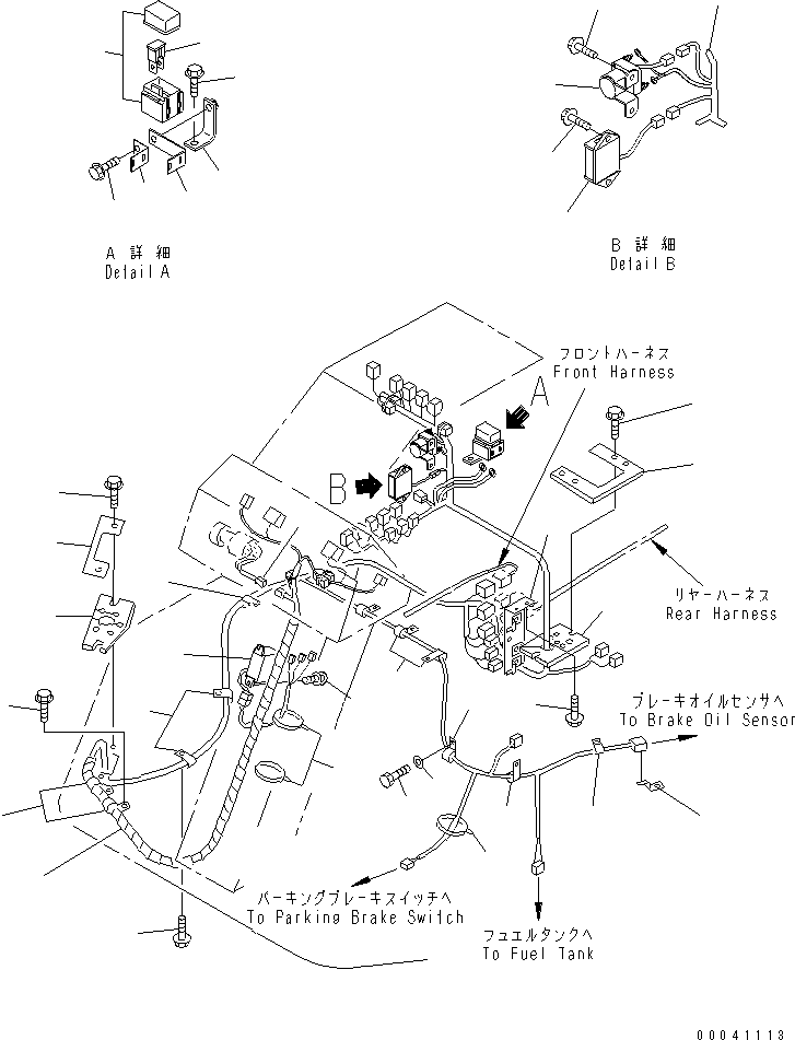 WIRING HARNESS,FLOOR 415-06-22412 KOMATSU