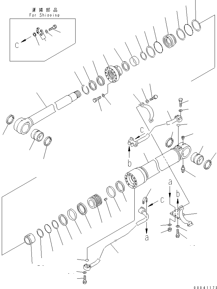 BOOM CYLINDER ASS'Y 707-01-0C581 KOMATSU