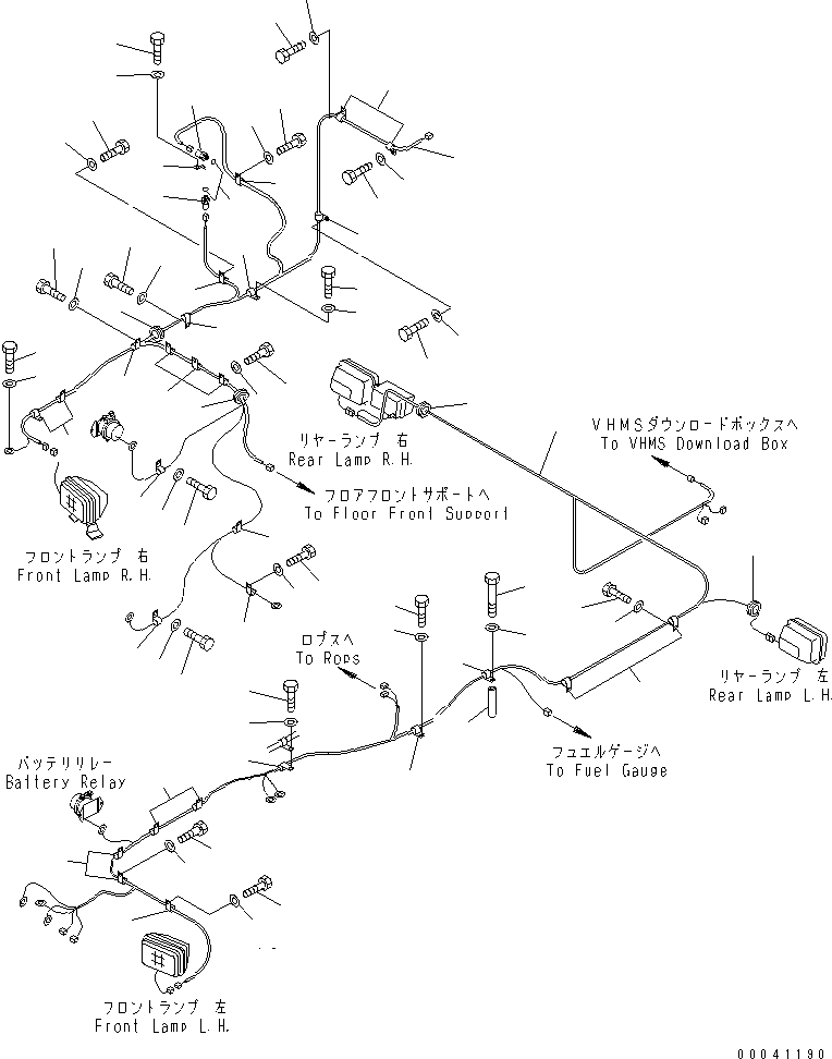 Жгут проводов 198-06-63392 KOMATSU