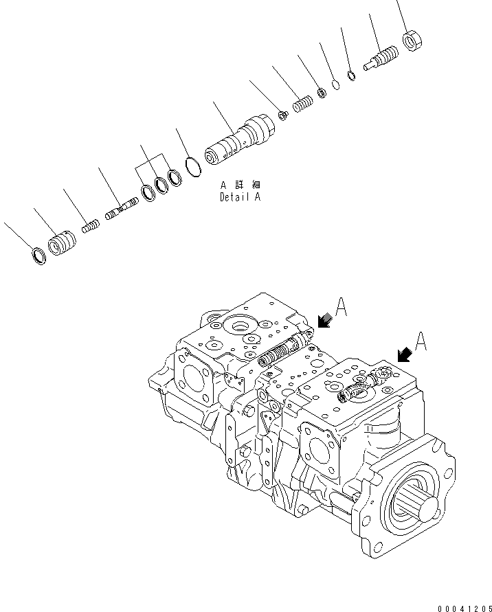 VALVE ASS'Y,LS 708-2G-03730 KOMATSU