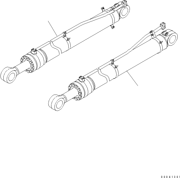 CYLINDER GROUP,L.H. (FINAL COATING) (\8\707-01-XP240) KOMATSU