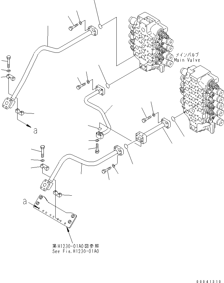 Трубка 209-62-41652 KOMATSU
