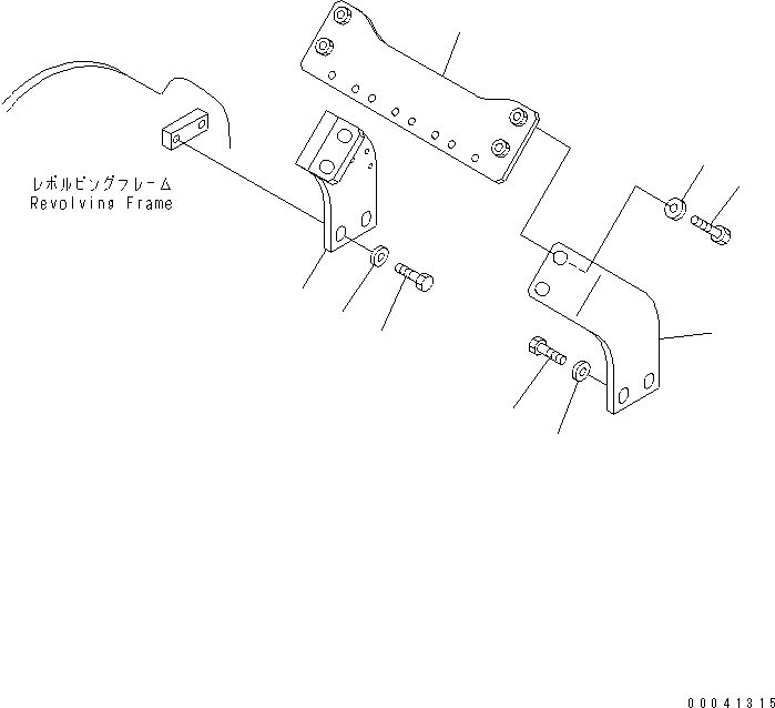 Кронштейн 209-62-73491 KOMATSU