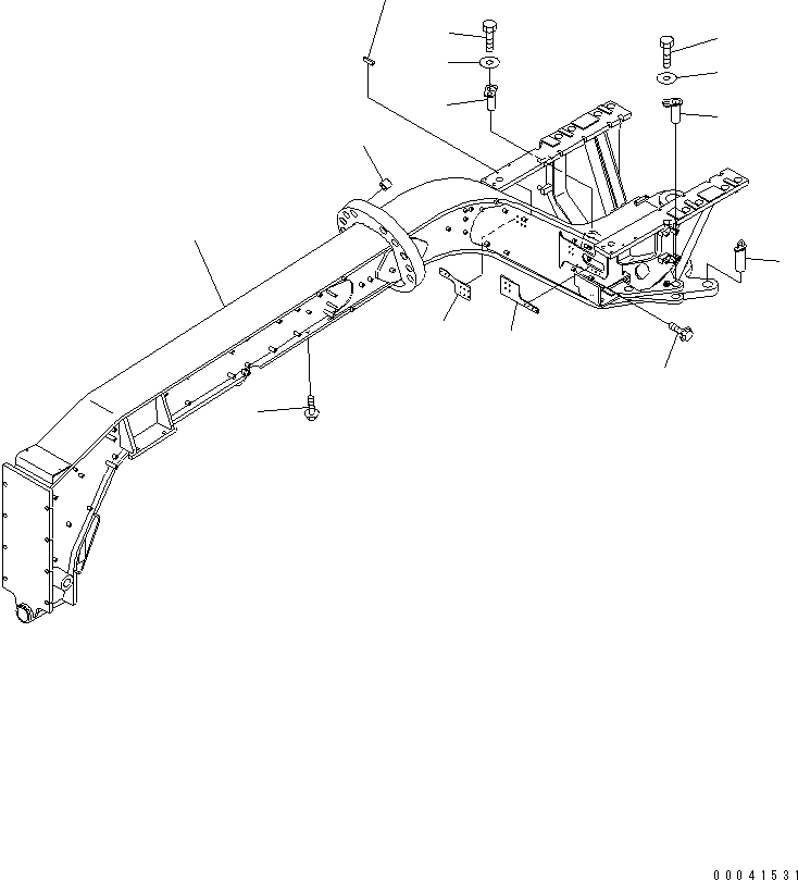 FRAME,FRONT (WITHOUT SCARIFIER) 23B-46-31502 KOMATSU