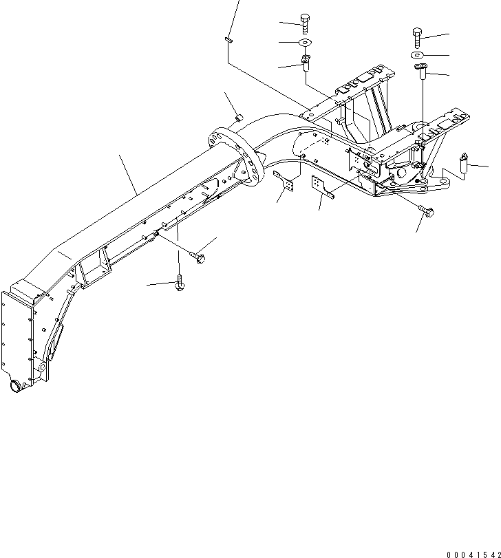 FRAME,FRONT 23A-46-31104 KOMATSU