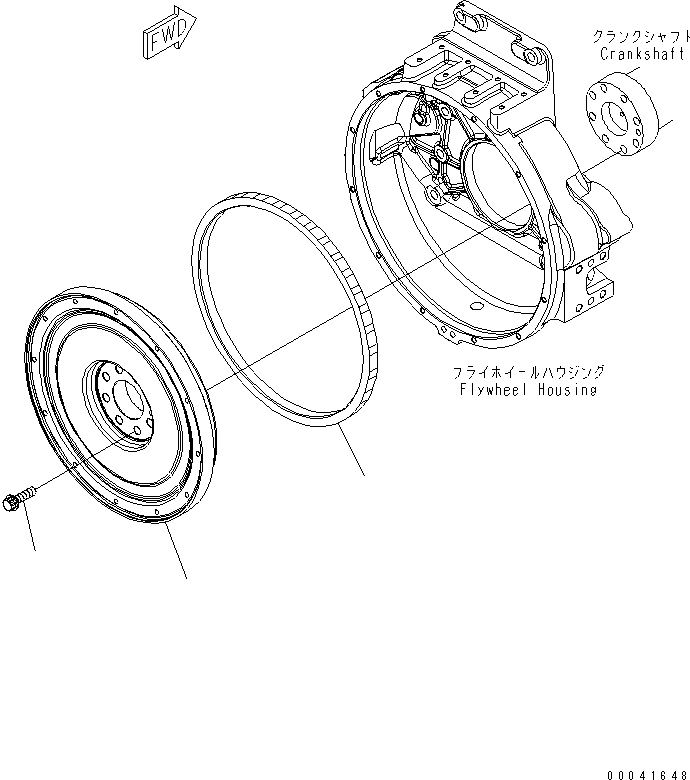 FLYWHEEL ASS'Y 6261-31-4200 KOMATSU