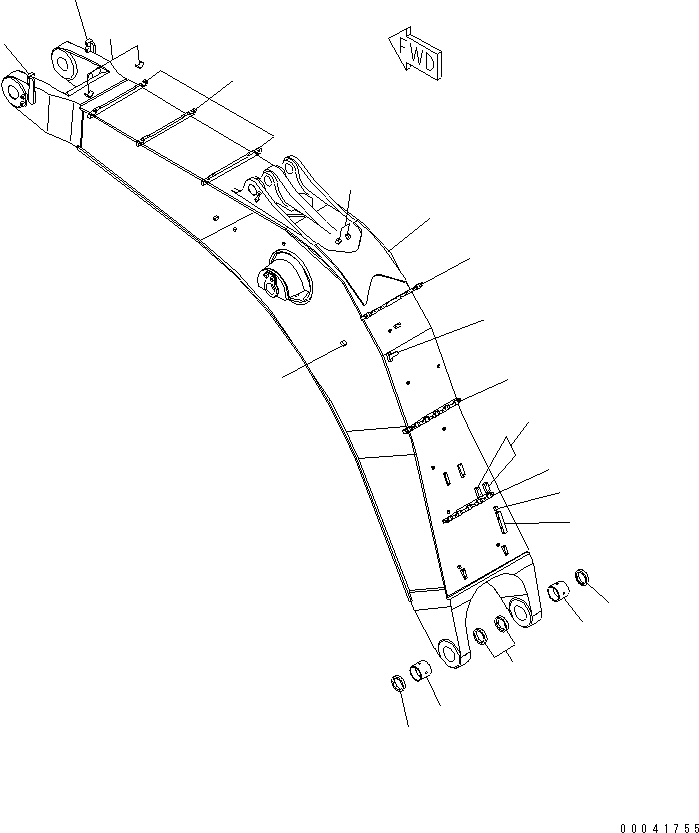 Опора (сварная) 562-16-11440 KOMATSU