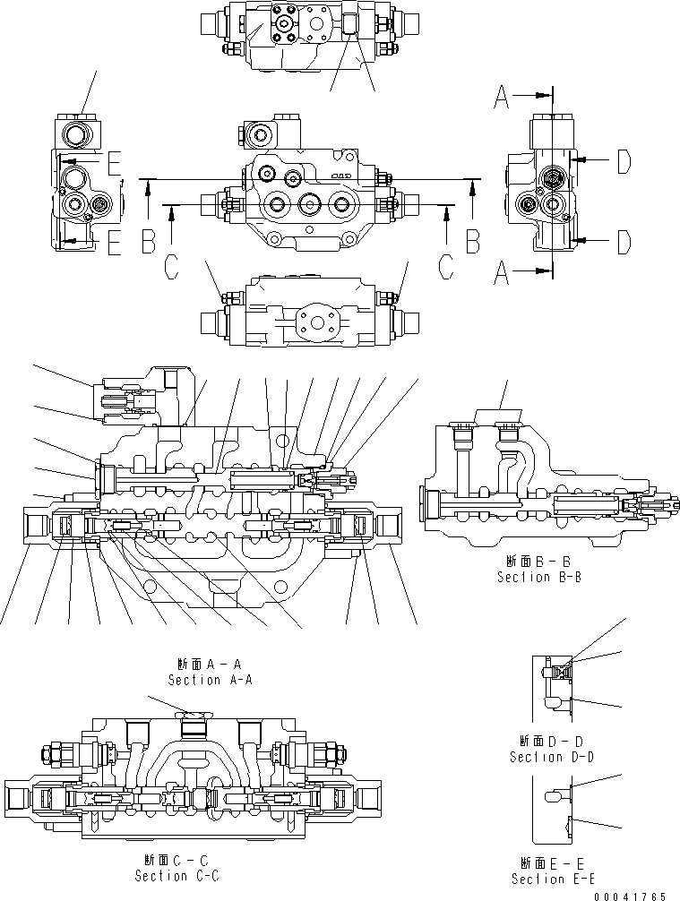 Предохранительный клапан в сборе KBC011B-30438 KOMATSU