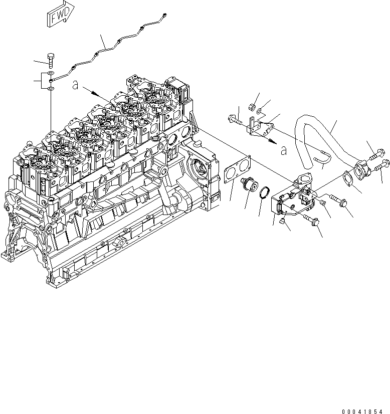 Tube, Bypass 6261-61-6810 KOMATSU