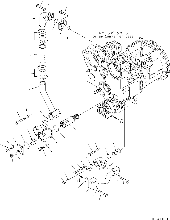 Трубка 17A-49-41111 KOMATSU