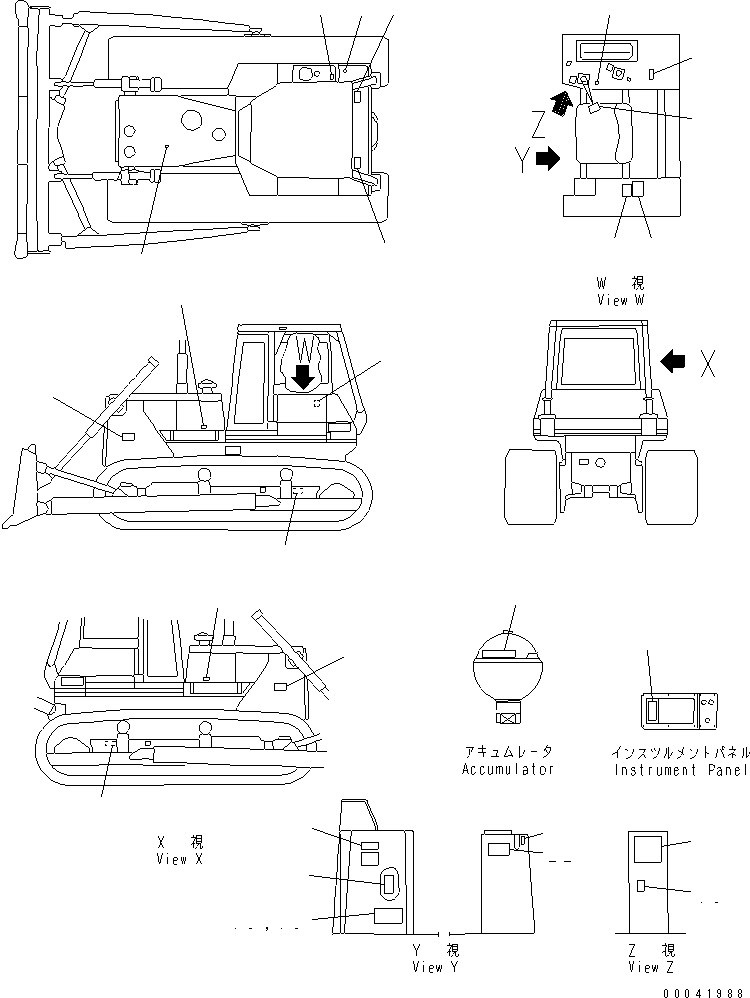 CHART 154-98-35811 KOMATSU