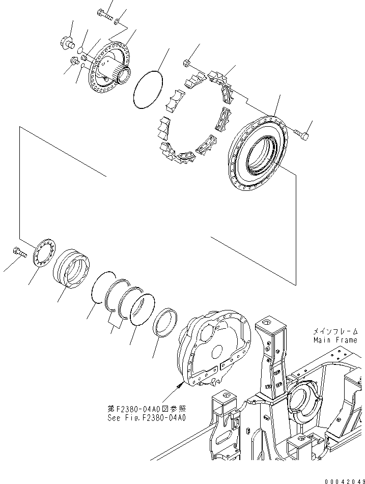 Бортовой редуктор в сборе 17A-27-00133 KOMATSU