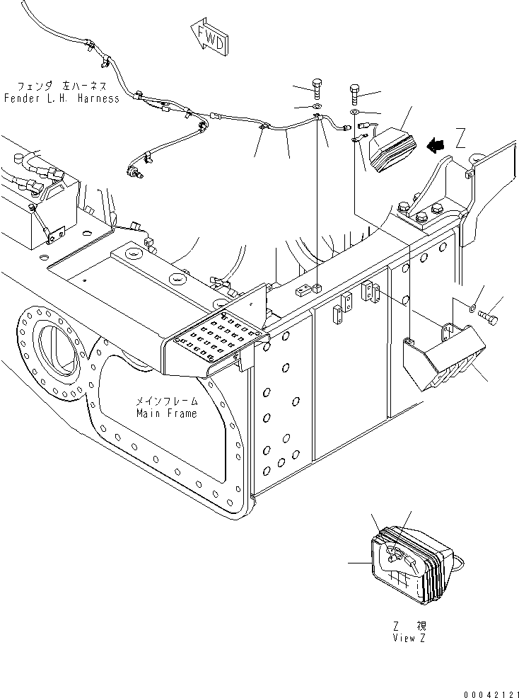 Жгут проводов 17A-06-41261 KOMATSU