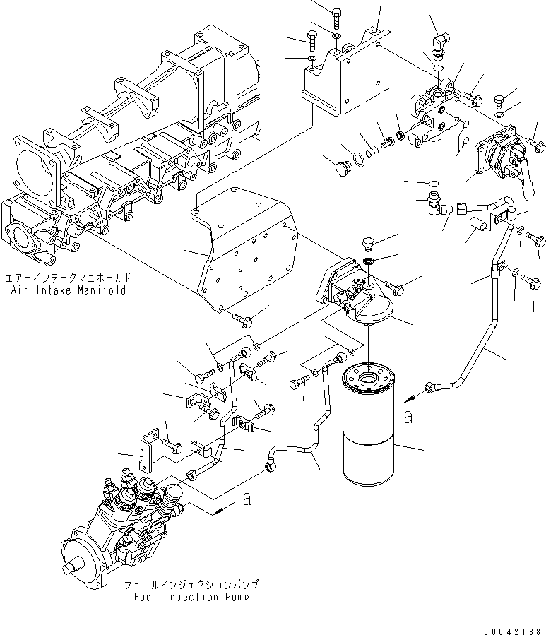 Tube, Return 6261-71-5330 KOMATSU