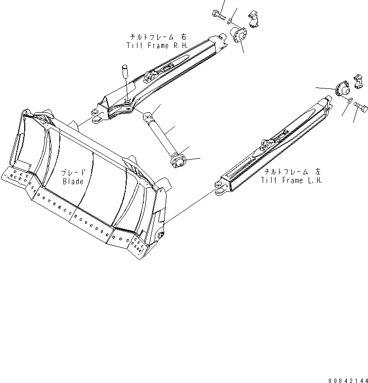 Приварная шпилька 17A-71-45541 KOMATSU