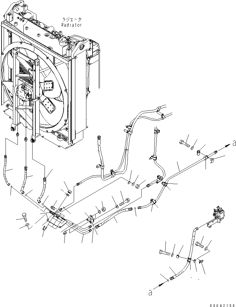шланг с торцевым уплотнением 02765-005A5 KOMATSU