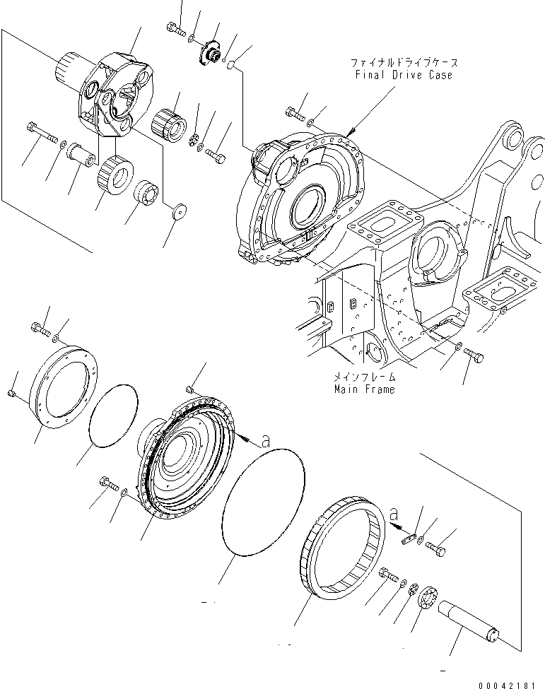 бортовой редуктор в сборе (17M-27-00360) KOMATSU