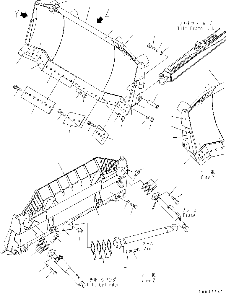 Режущая кромка 17A-71-45210 KOMATSU