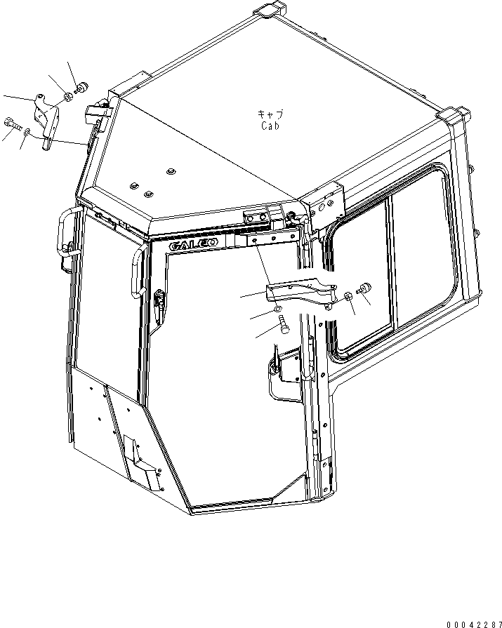 Ответная планка замка 17A-979-3411 KOMATSU