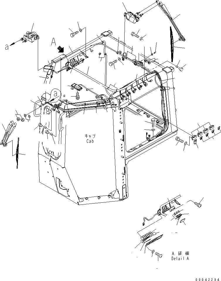 Мотор стеклоочистителя 17A-979-2850 KOMATSU