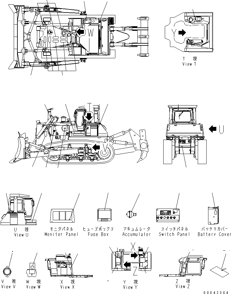 PLATE, CAUTION,ADJUST OF TRACK TENSION 17M-98-22530 KOMATSU