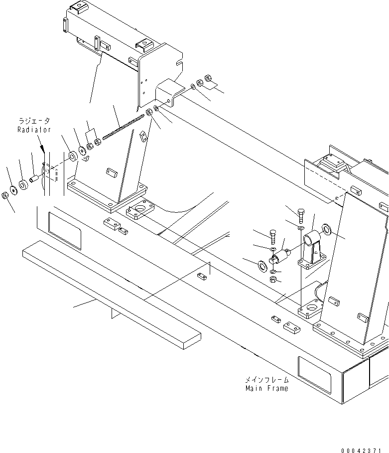 Гайка с фланцем 01596-01413 KOMATSU